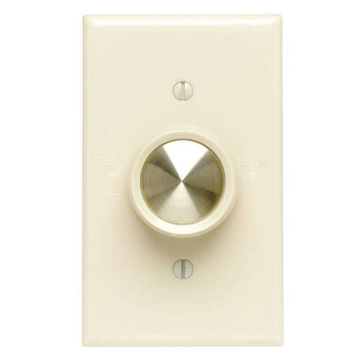 Leviton Ivory Variable-Speed Rotary Fan Control Switch